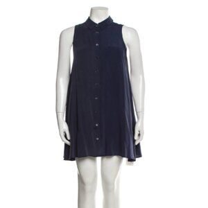 Equipment Button Down Dress in Navy